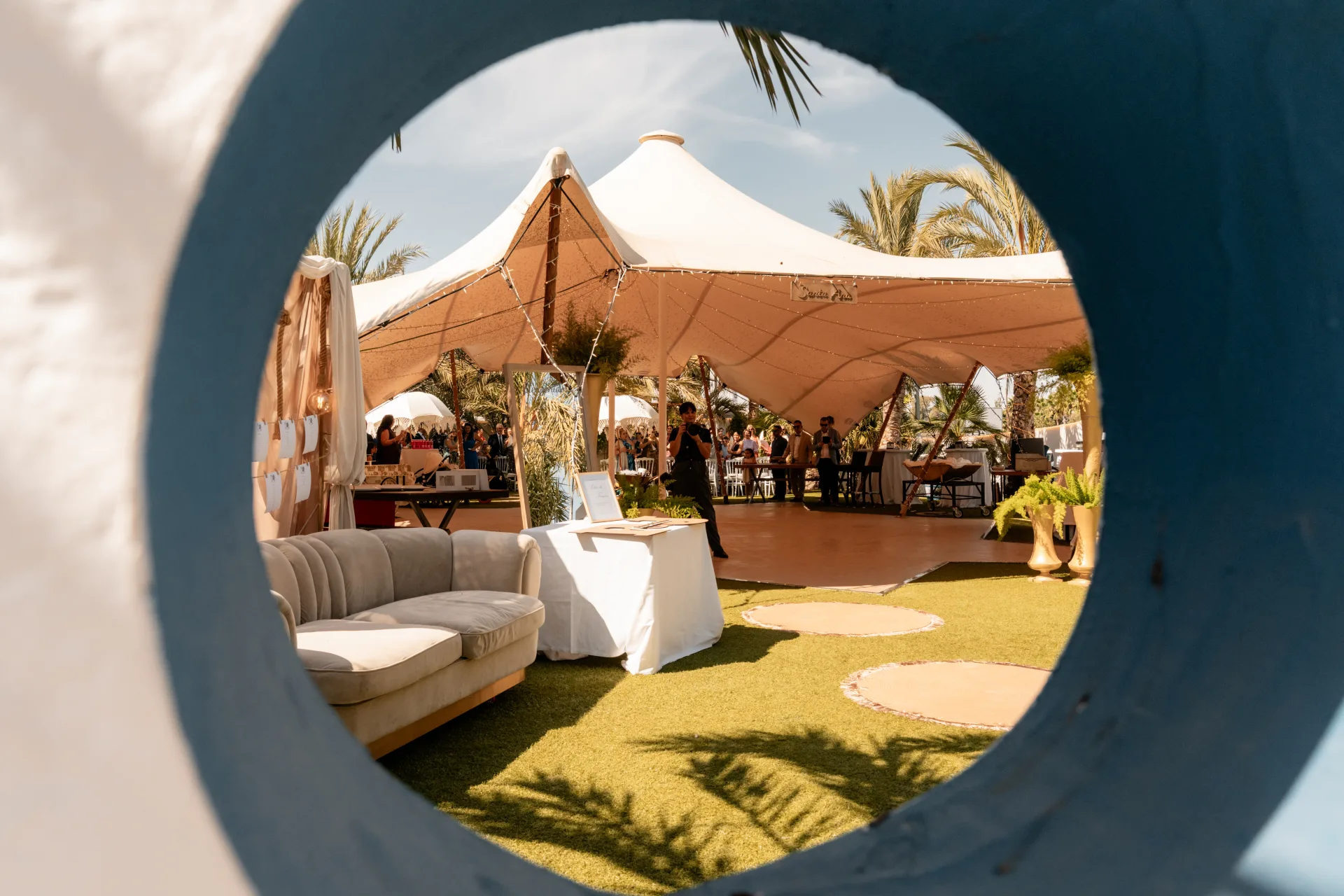 Espacio de cóctel en Salón Alquimia