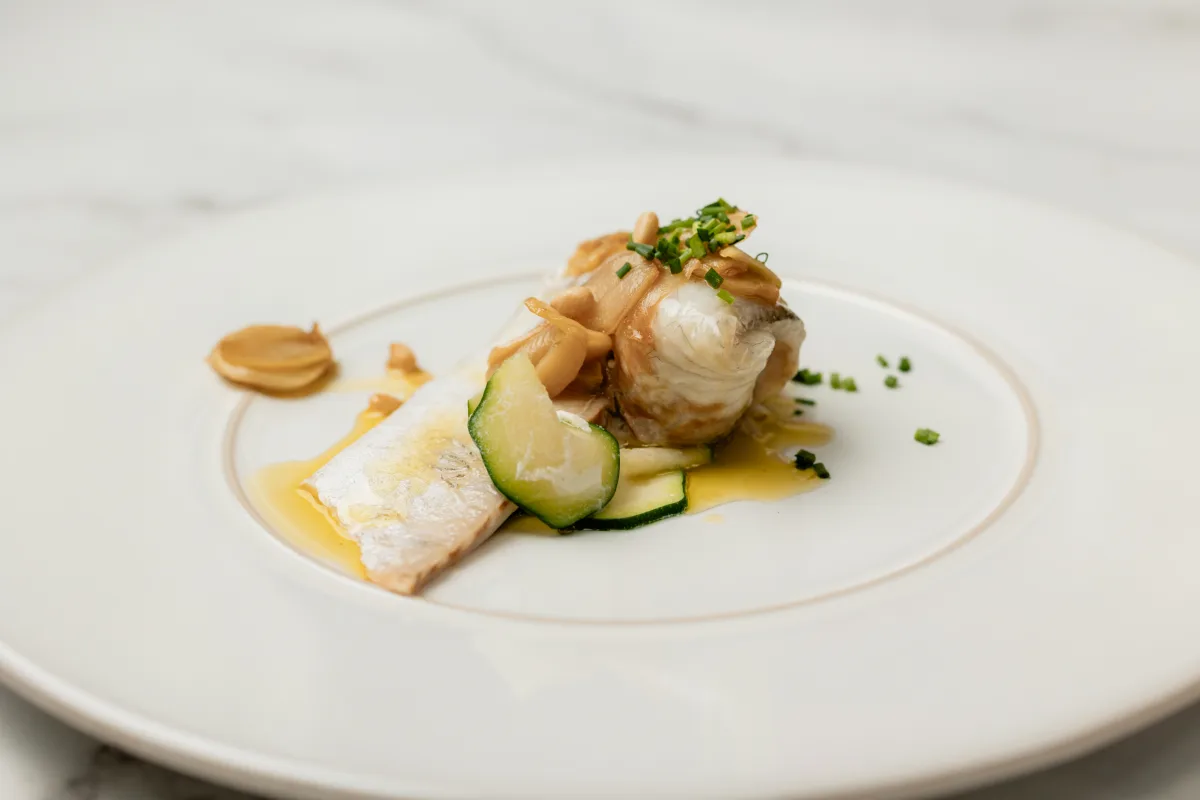 Lubina al ajo pescador