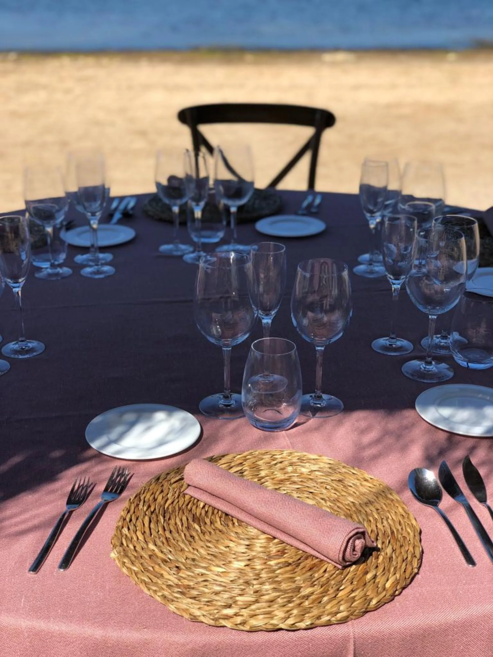 Decoración especial de mesa con toque artesanal