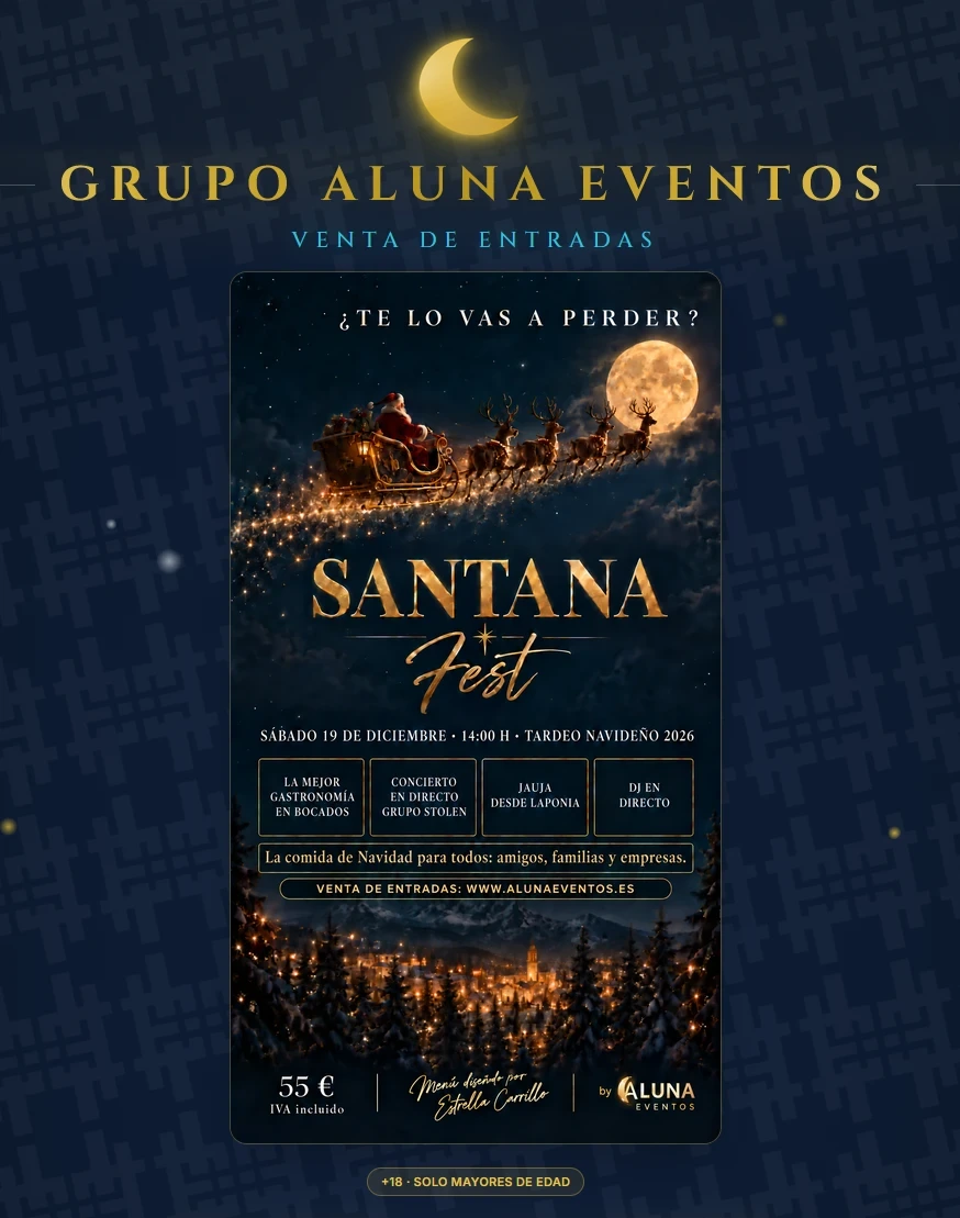 Cartel oficial Santa Ana Fest · Navidad 2026 · Sábado 19 de Diciembre